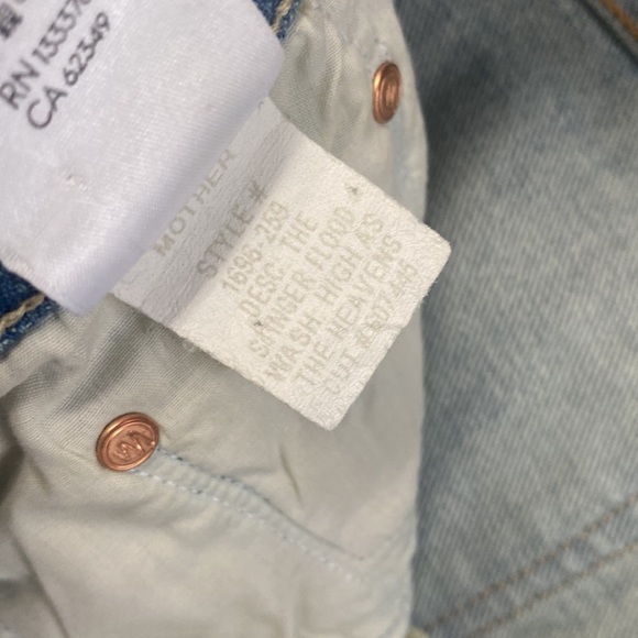 MOTHER STINGER FLOOD IN HIGH AS THE HEAVENS STRAIGHT SKINNY,HIGH RISE,BUTTON FLY - Picture 15 of 16